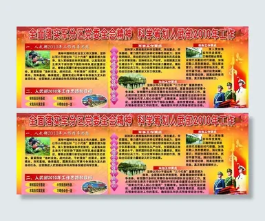 人武部宣传橱窗图片