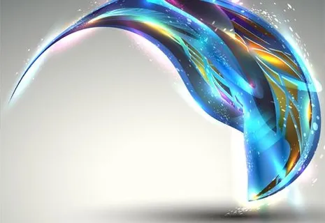 璀璨动感背景矢量素材四