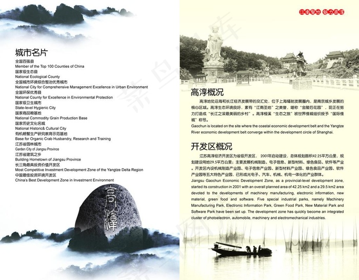 工业开发区形象宣传画册图片psd模版下载