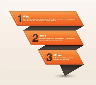 纸质标签矢量素材