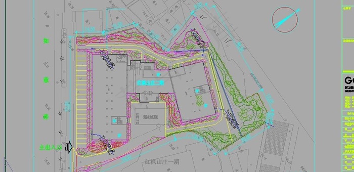 cad 平面 绿化图片