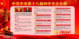 十八届四中全会展板cdr高清图