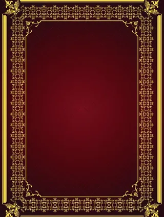金黄色边框模板图片
