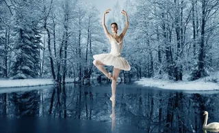 天鹅湖 芭蕾美女图片