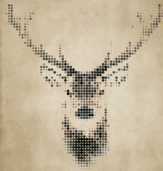 动物头像 鹿图片