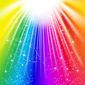 幻彩光线光芒矢量素材