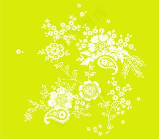 精美花纹背景矢量图下载