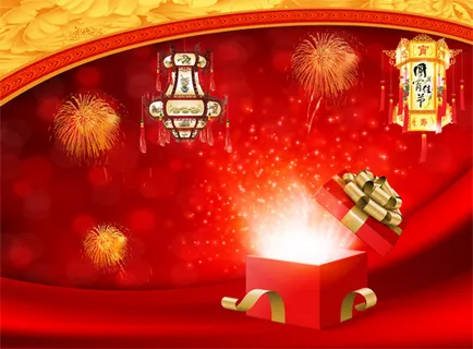 元宵节红色喜庆背景