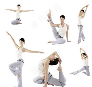 扣好的 瑜伽人物图片