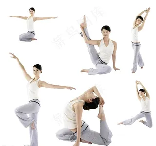 扣好的 瑜伽人物图片