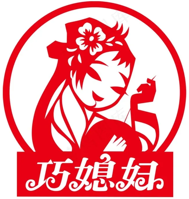 巧媳妇标志psd模版下载