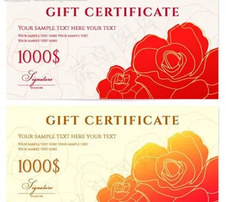 欧式花纹 现金券图片