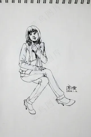 人物速写图片