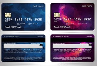 晶格花纹信用卡