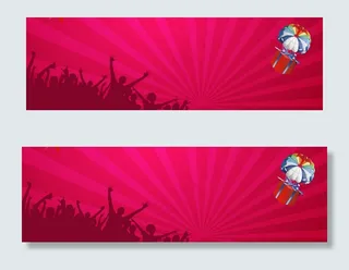 扁平狂欢节日淘宝天猫红色轮播