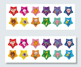 卡通动物矢量图免费下载