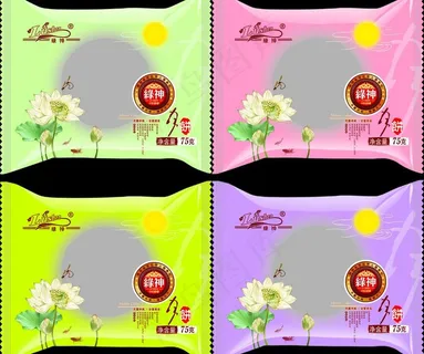 缘神月饼（平面图）图片