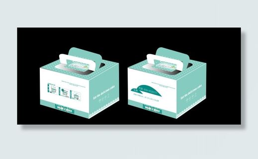 4寸绿色蛋糕盒 芝士蛋糕盒