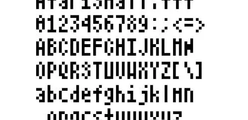 AtariSmall 像素字体