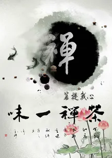 中国风水墨茶禅文化海报psd素材 中国风水墨茶禅文化海报psd素材
