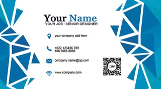 创意立体几何通用名片设计模板