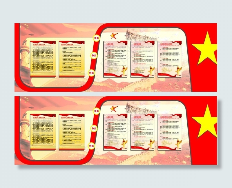 党的权利义务制度(5600X2000)cdr矢量模版下载