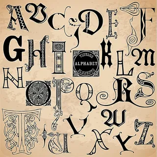 欧式复古字体设计