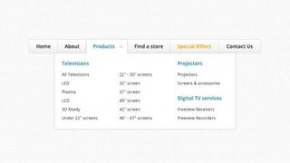 超大下拉菜单PSD