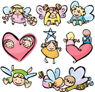 卡通天使矢量素材