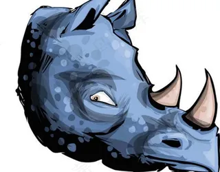 犀牛卡通动画设计 T恤