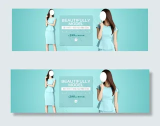 淘宝春夏季新款女装海报psd图片