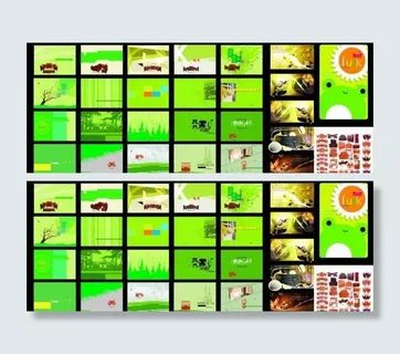 绿色背景各种家具图图片 绿色背景各种家具图图片