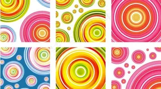 精美彩色圆环矢量素材