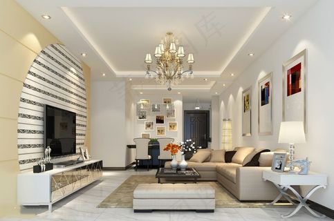 中式客厅装修设计效果图