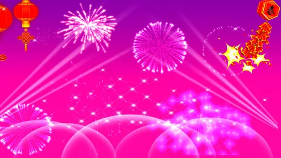 春节喜庆欢庆背景动态视频素材