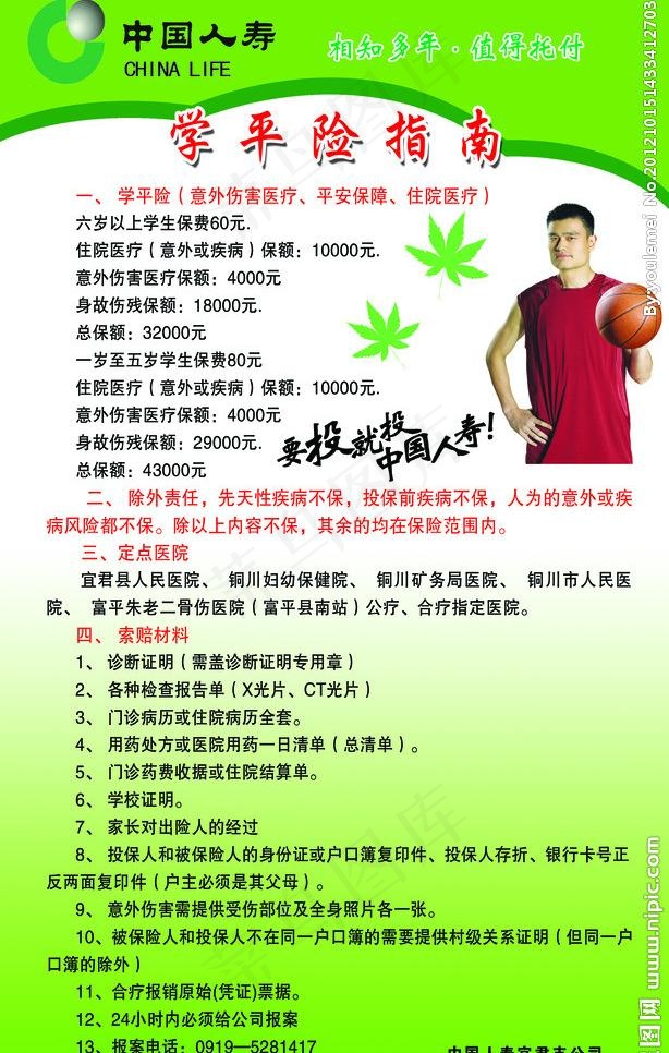 中国人寿图片psd模版下载