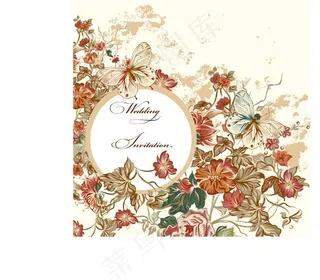 手绘花卉矢量素材