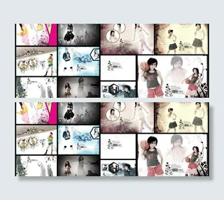 我的青春我做主写真五线谱系列模板