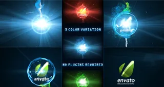 能量绚丽logo演绎动画AE模板