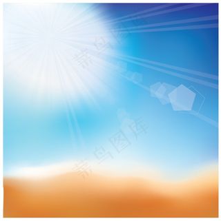 漂亮的背景与夏季海水和沙滩