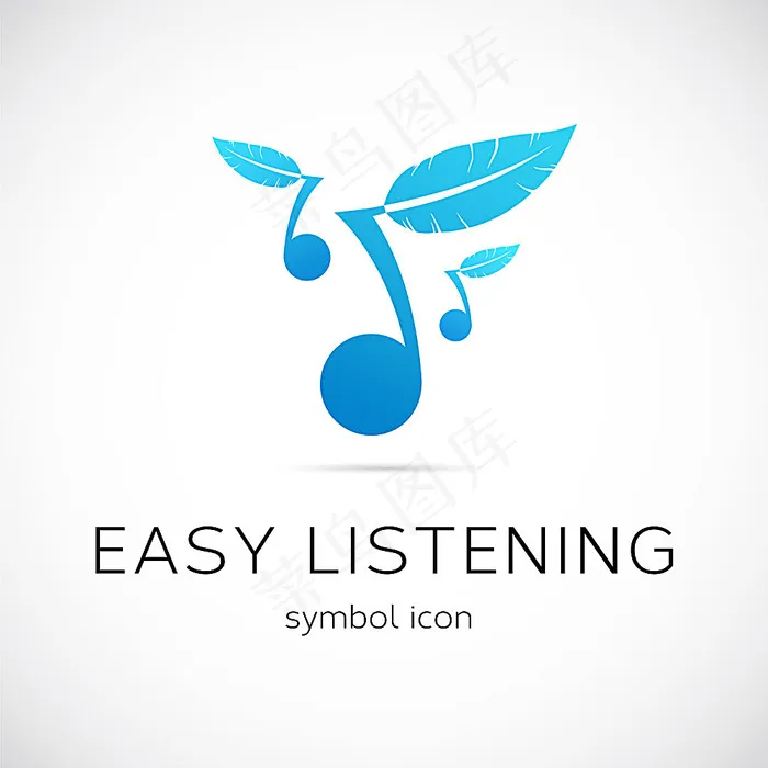 音乐符号logo设计eps,ai矢量模版下载