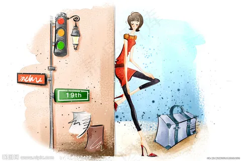 财务数据统计分析矢量图片