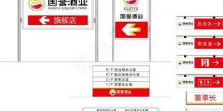 酒业公司户外指示标图片