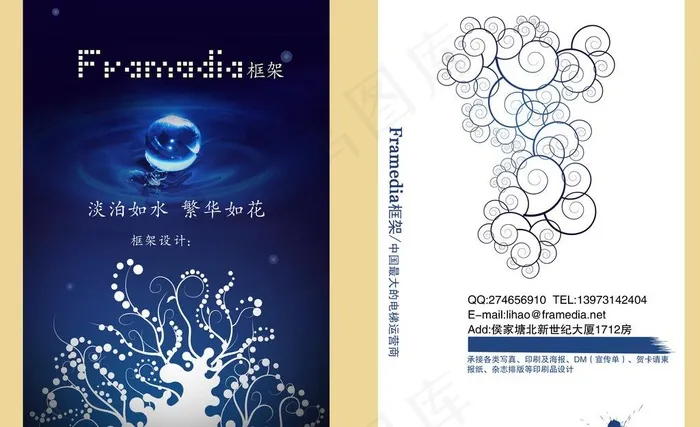 精美名片图片psd模版下载
