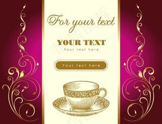 手绘花纹古典花纹底纹