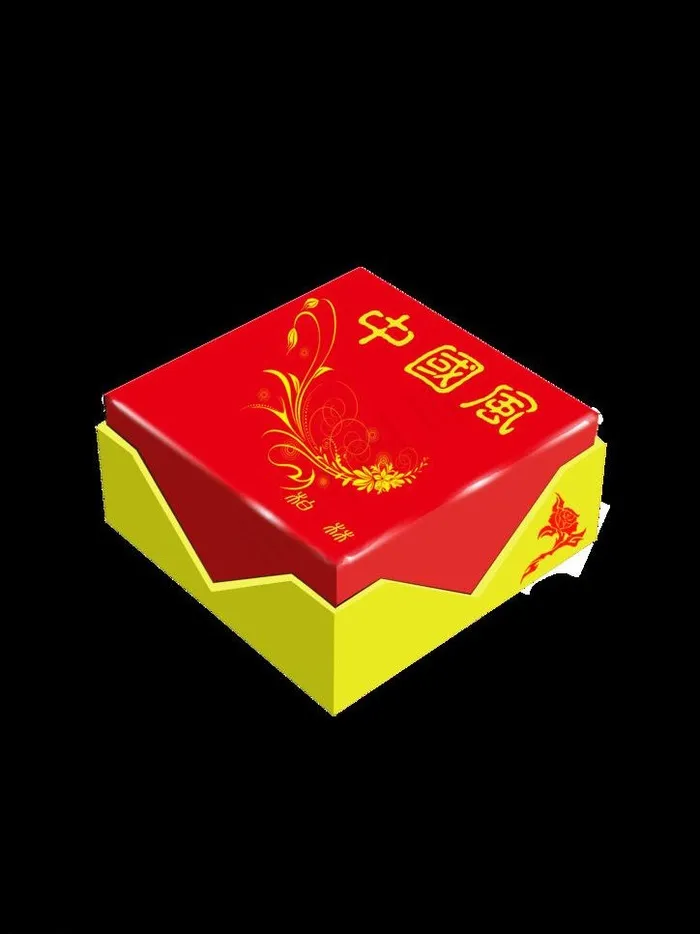中国风大礼盒包装图片psd模版下载