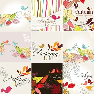 矢量花卉小鸟花纹背景