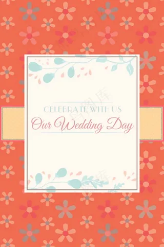 创意婚礼贺卡模板模板下载