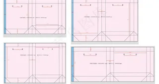 手提袋展开图各种实际尺寸图片