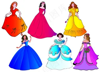 美丽的公主03矢量